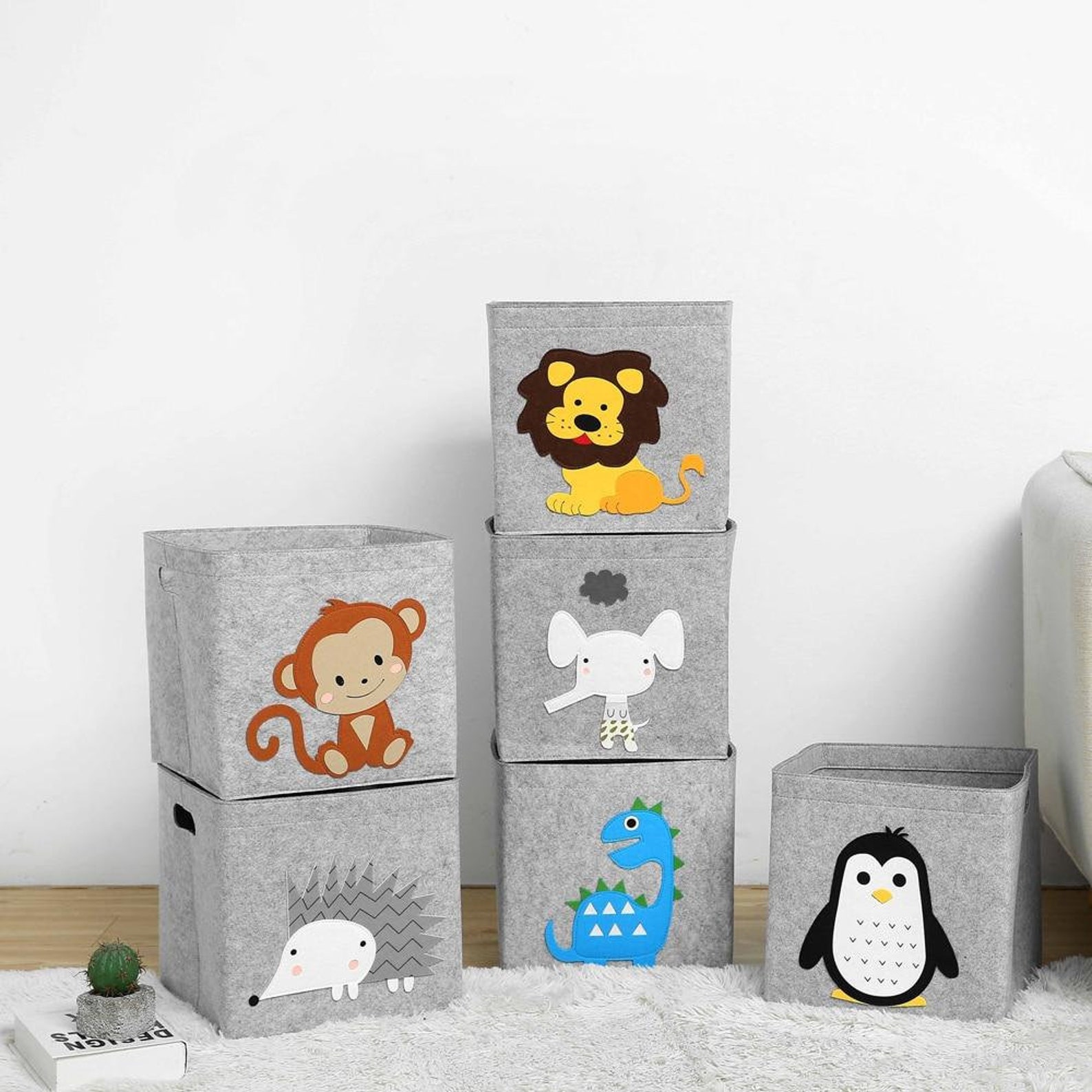 Animal Storage Box Cube Storage Basket for Kids Laundry Basket Etsy