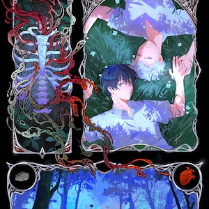 The Summer Hikaru Died 11x17 Silver Foil print