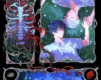 The Summer Hikaru Died 11x17 Silver Foil print