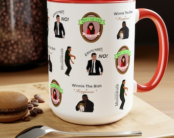 Jess, Winston, Schmidt, Nick Miller Mug, New Girl Fan Art Mug, New Girl Merch, A White Man No, Ferguson, Panic Moonwalking, Its Jess, Winnie
