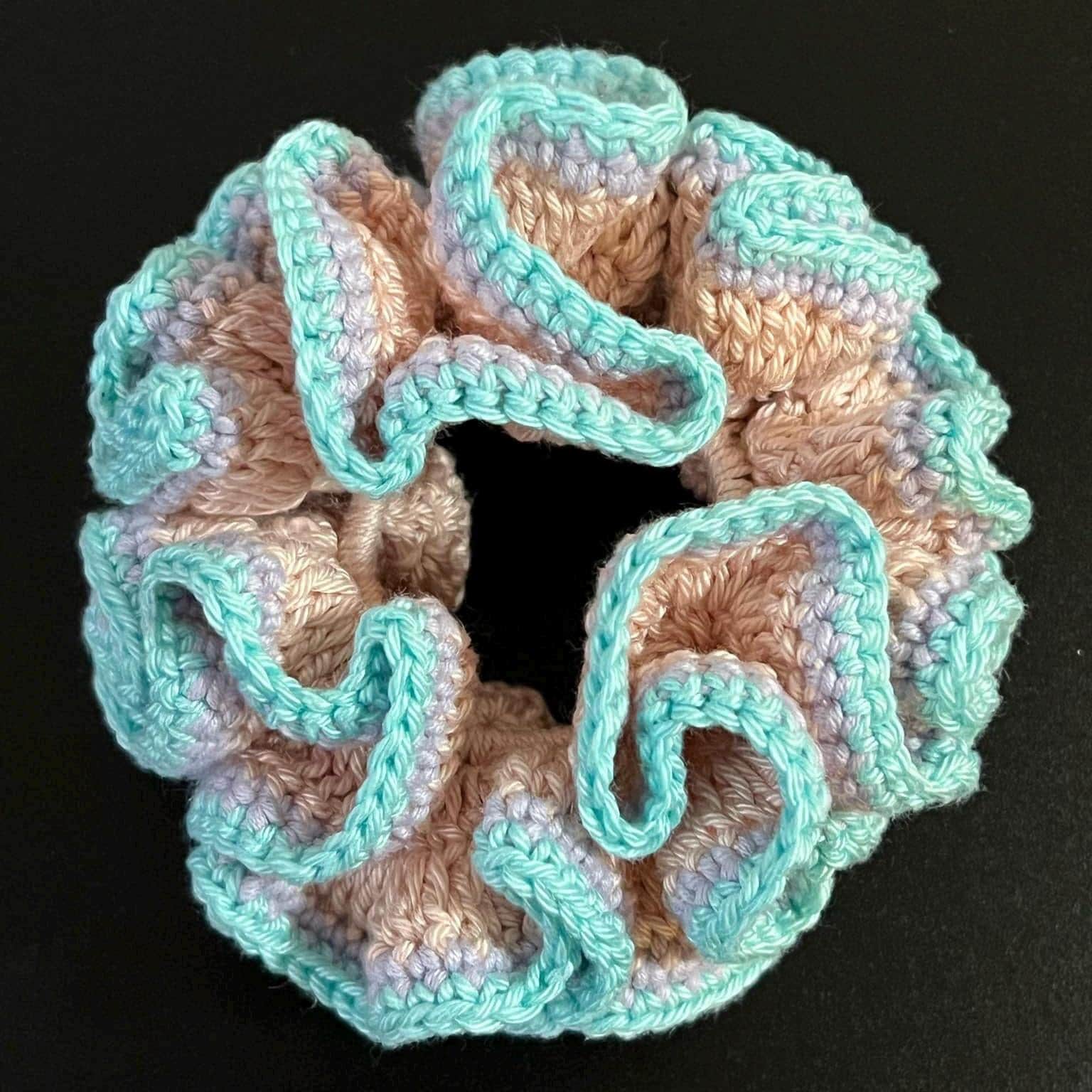 ヘアアクセサリー Miu Miu Brown And Light Blue Cotton Scrunchie Miu Miu Crochet Hair Scrunchie | Blue | FARFETCH JO