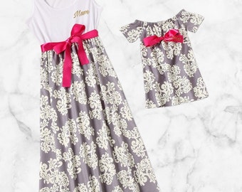 mom and baby dress combo