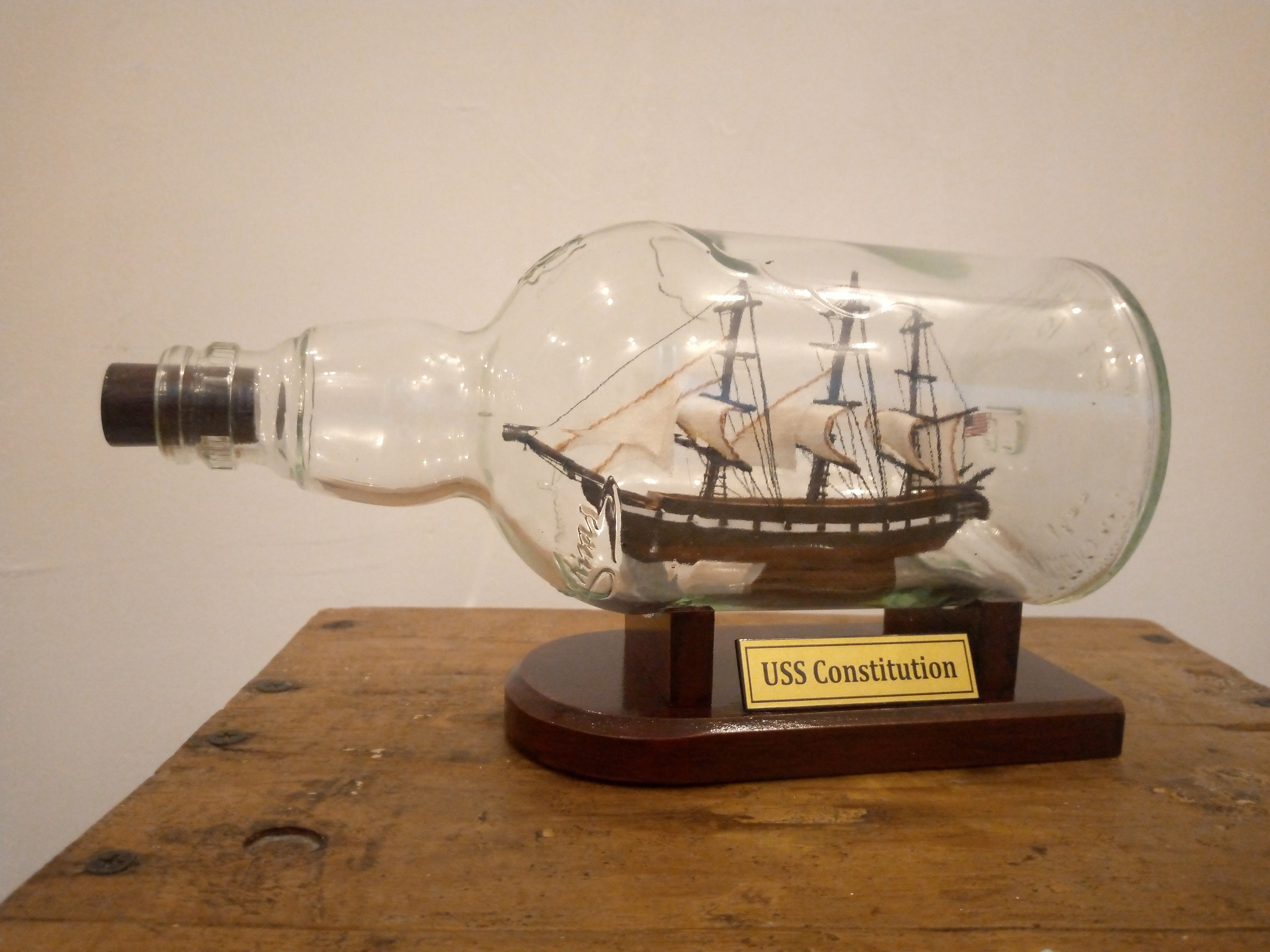 uss-constitution-ship-miniature-ship-in-bottle-chivas-very-exclusive-etsy