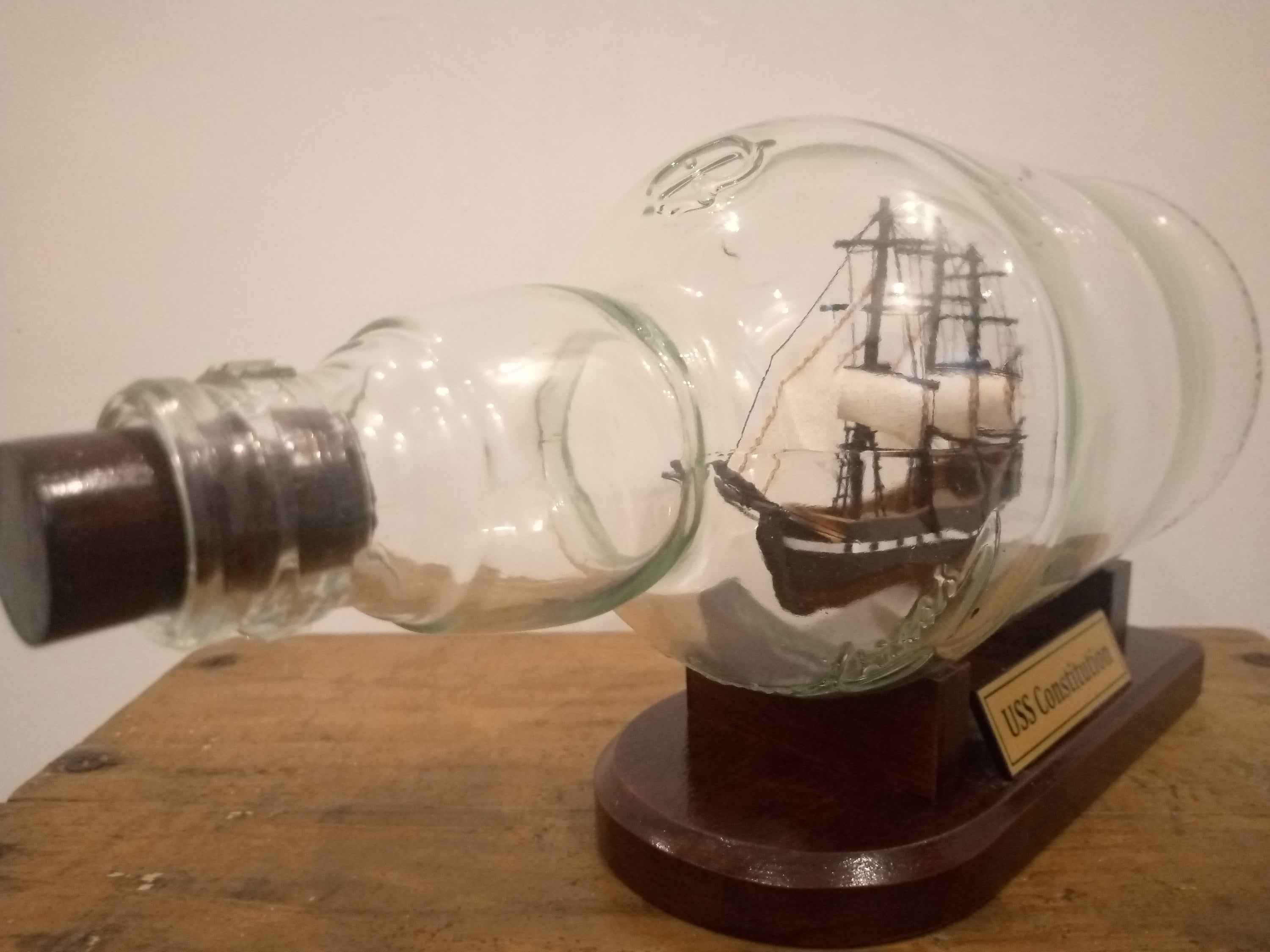 uss-constitution-ship-miniature-ship-in-bottle-chivas-very-exclusive-etsy