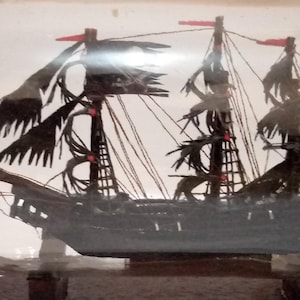 Flying Dutchman Pirate Miniature Ship in Bottle Very Exclusive