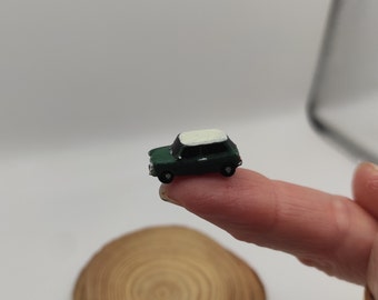N-Gauge MINI COOPER car Suitable for use with N-Scale railways Car miniature modern, dioramas, gifts, token, piece, cakes DIY or painted.