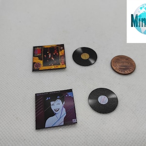 Miniature handmade fanart DURAN DURAN record Album collection 1:12th scale