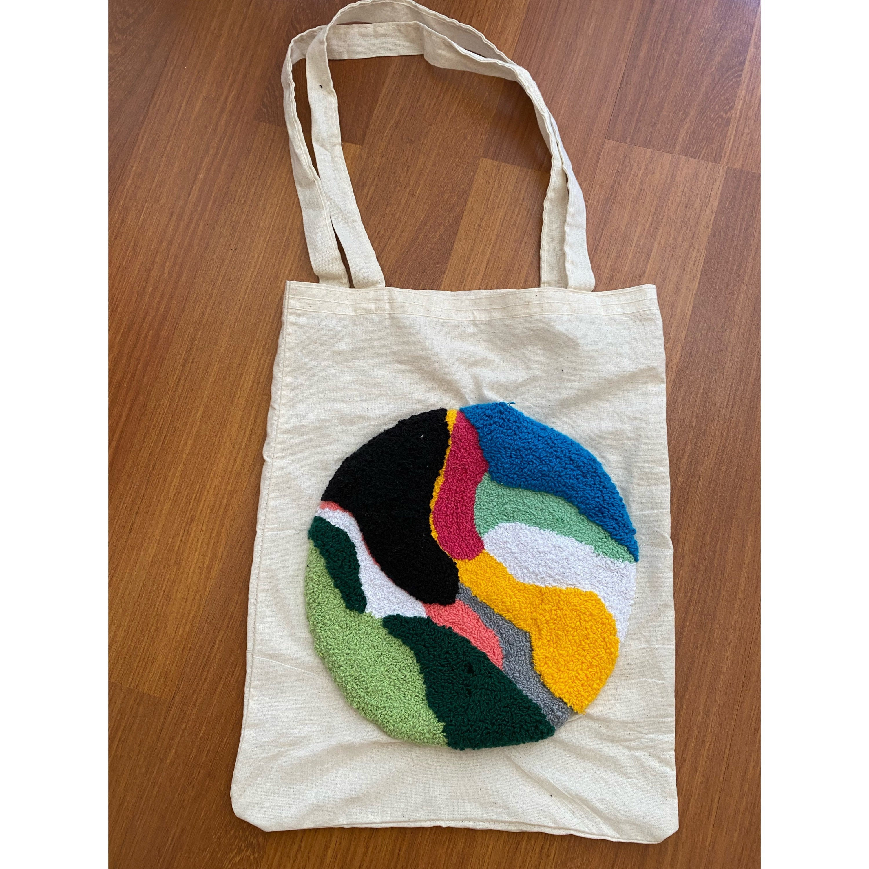 Punch needle tote bag Etsy