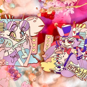 Be queer, do crimes!! - A Hazbin Hotel Fan Pin collection!