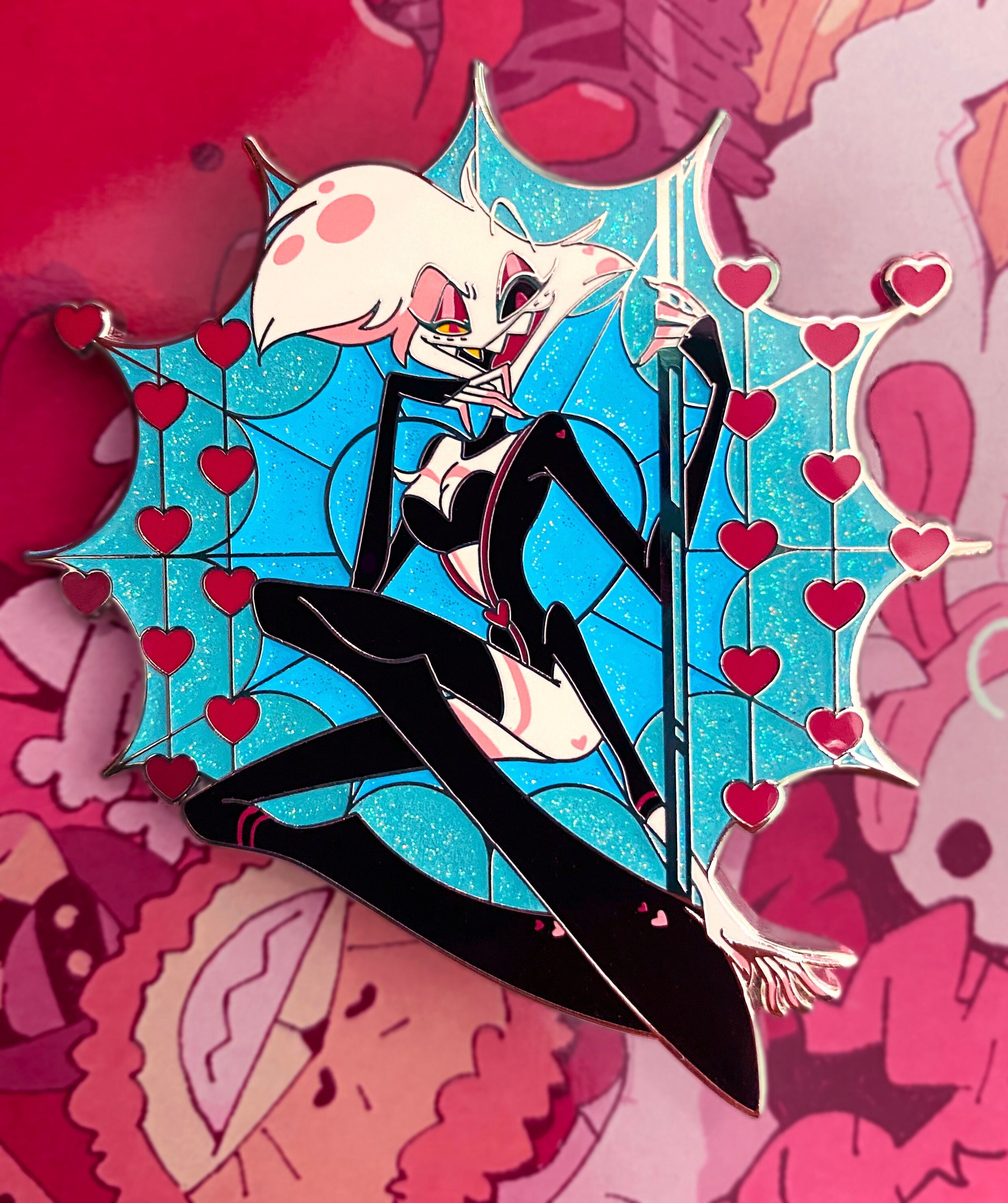 Angel Dust Bad B*tch! CLEARANCE - A Hazbin Hotel Fan Pin! - Etsy
