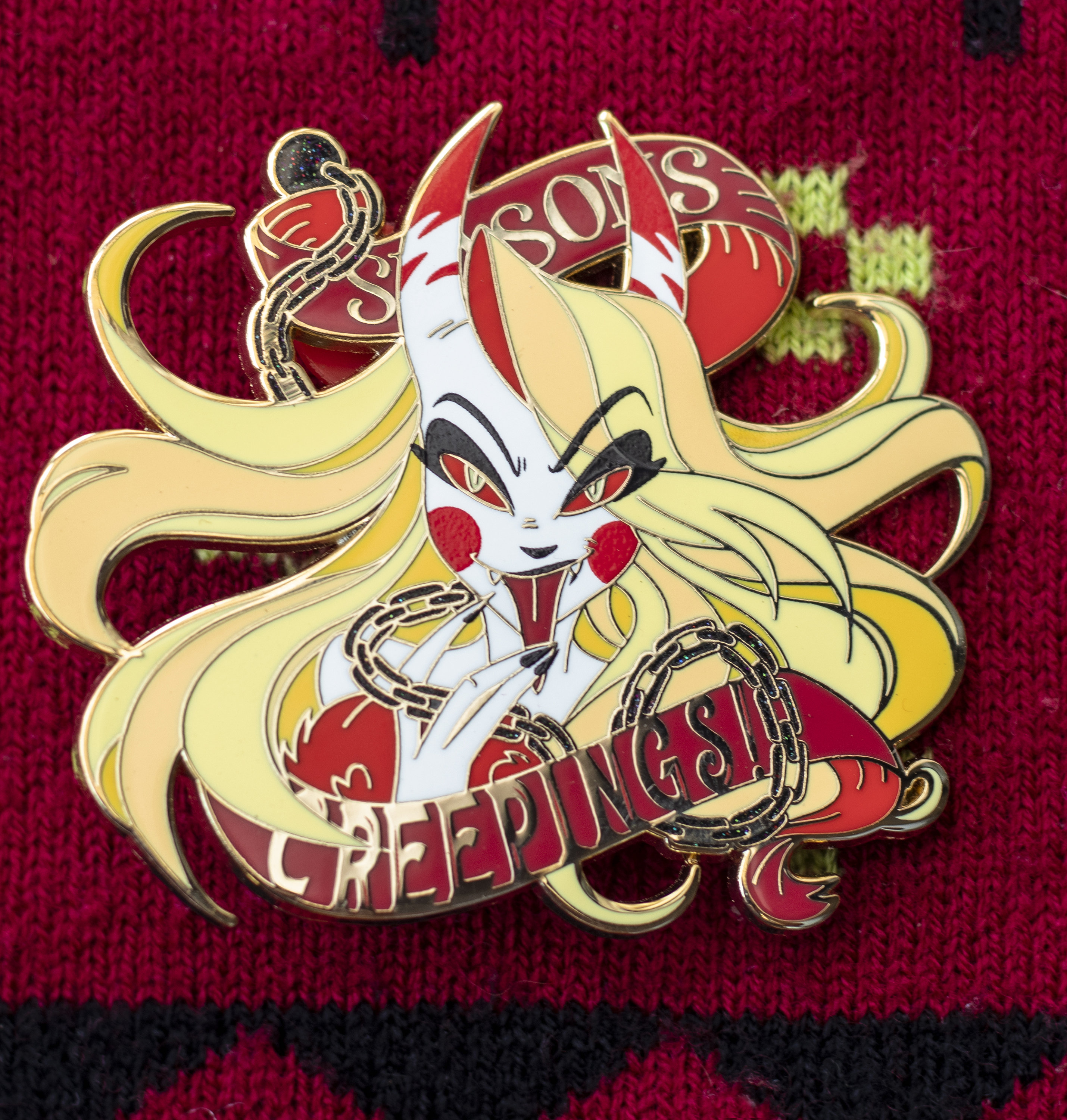 Deck the Halls! A Hazbin Hotel & Helluva Boss LE Krampus Pin