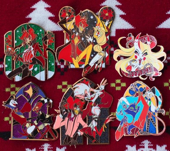 Deck the Halls! A Hazbin Hotel & Helluva Boss LE Krampus Pin Set