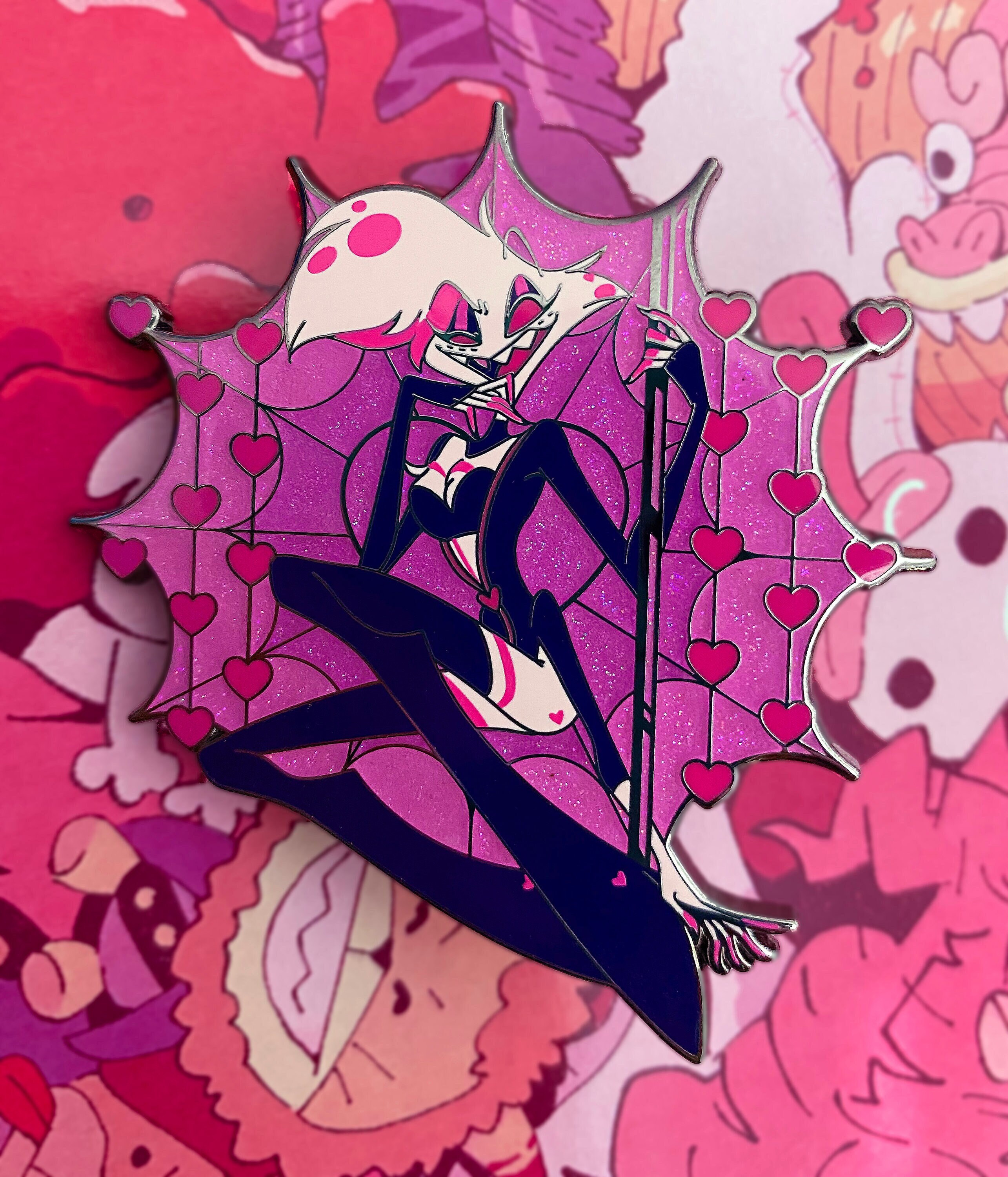 Angel Dust Bad B*tch! CLEARANCE - A Hazbin Hotel Fan Pin! - Etsy