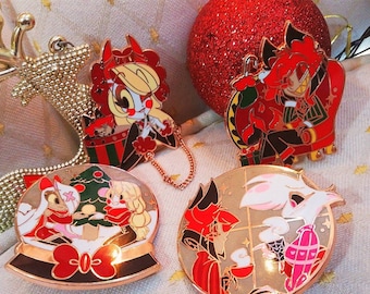 A-GRADE Merry Hazbin Krampus Day! -  Hazbin Fan Pins