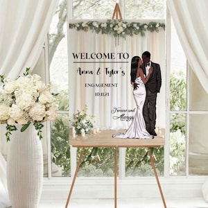 Personalised Wedding Sign | Engagement | Party Event Board | Couple