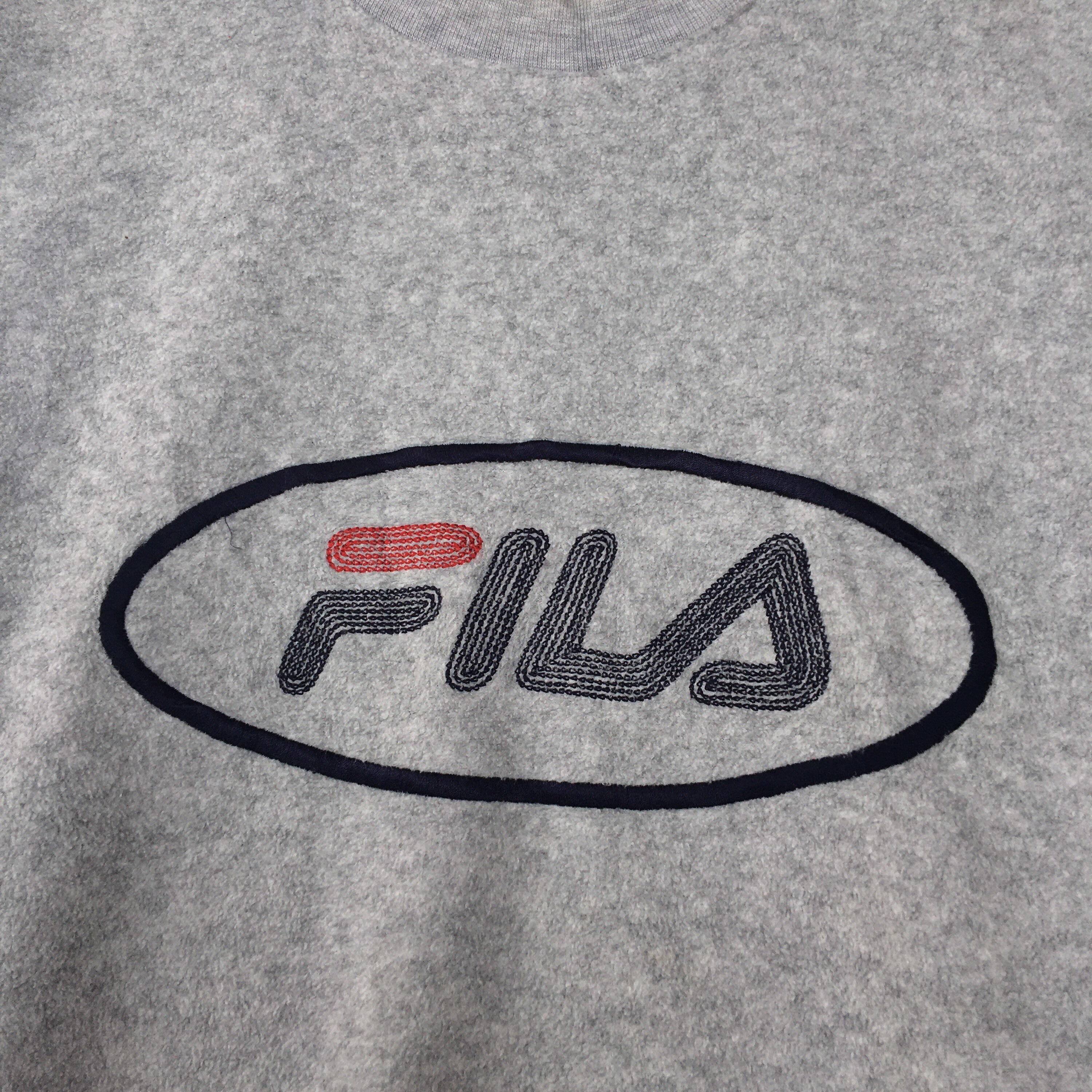 Fila Fleece Sweatshirt / Fila Sweatshirt Embroidery Logo | Etsy