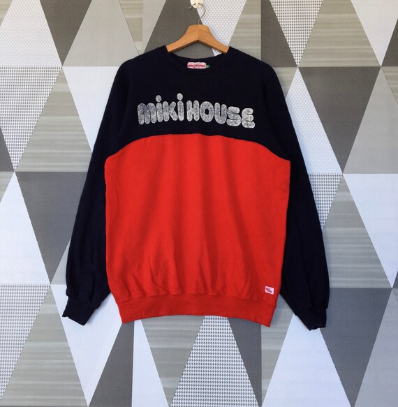 Vintage Miki House Sweatshirt Pullover Jumper Print Out Logo / - Etsy