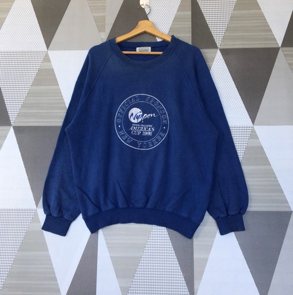 New Yorker Sweatshirt Pullover Embroidery Logo / Nippon Etsy