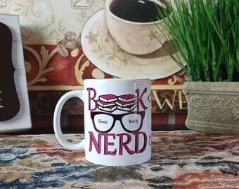 Book Nerd Mug | 11oz Mug | 15oz Mug | Coffee Mug | Books Coffee Romance