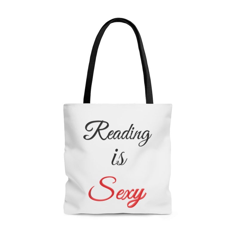 Reading Is Sexy Tote Bag Shoulder Bag Book Tote Books Coffee Romance image 1