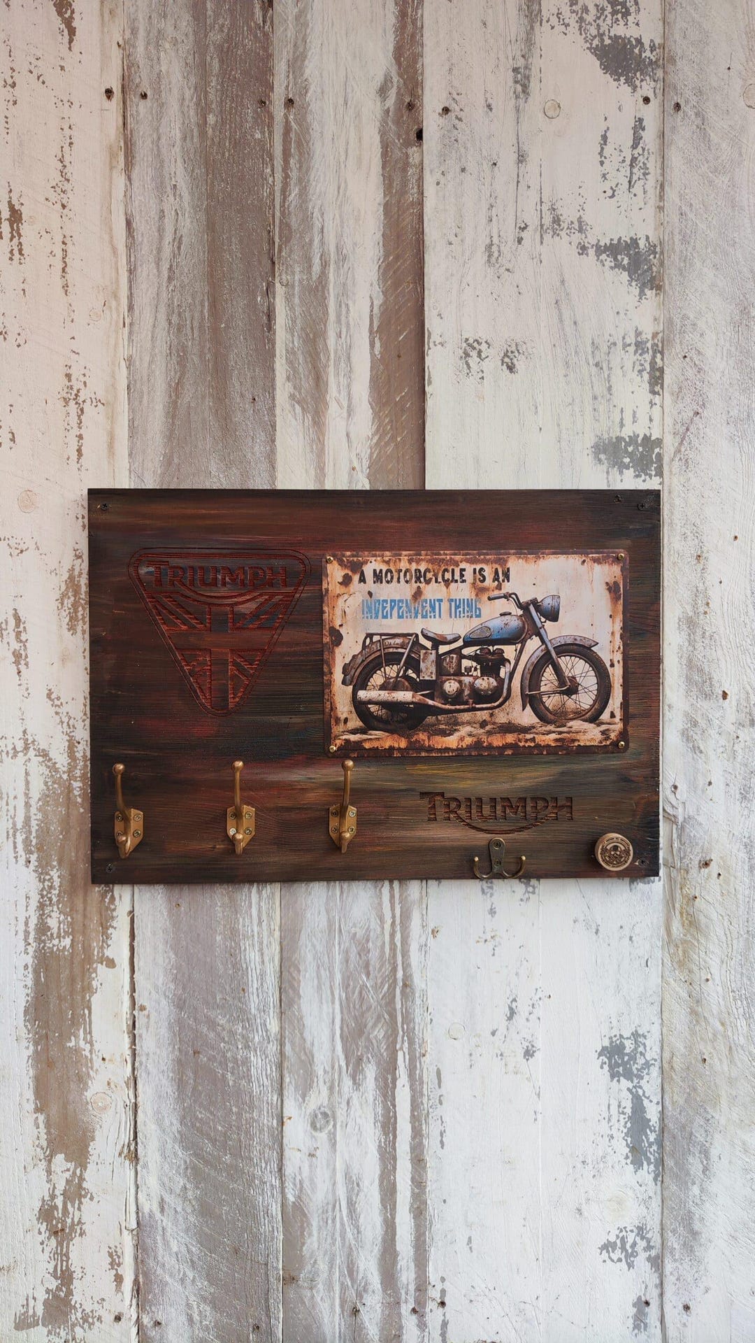 Customizable Triumph Motorcycle Coat Rack - Etsy UK