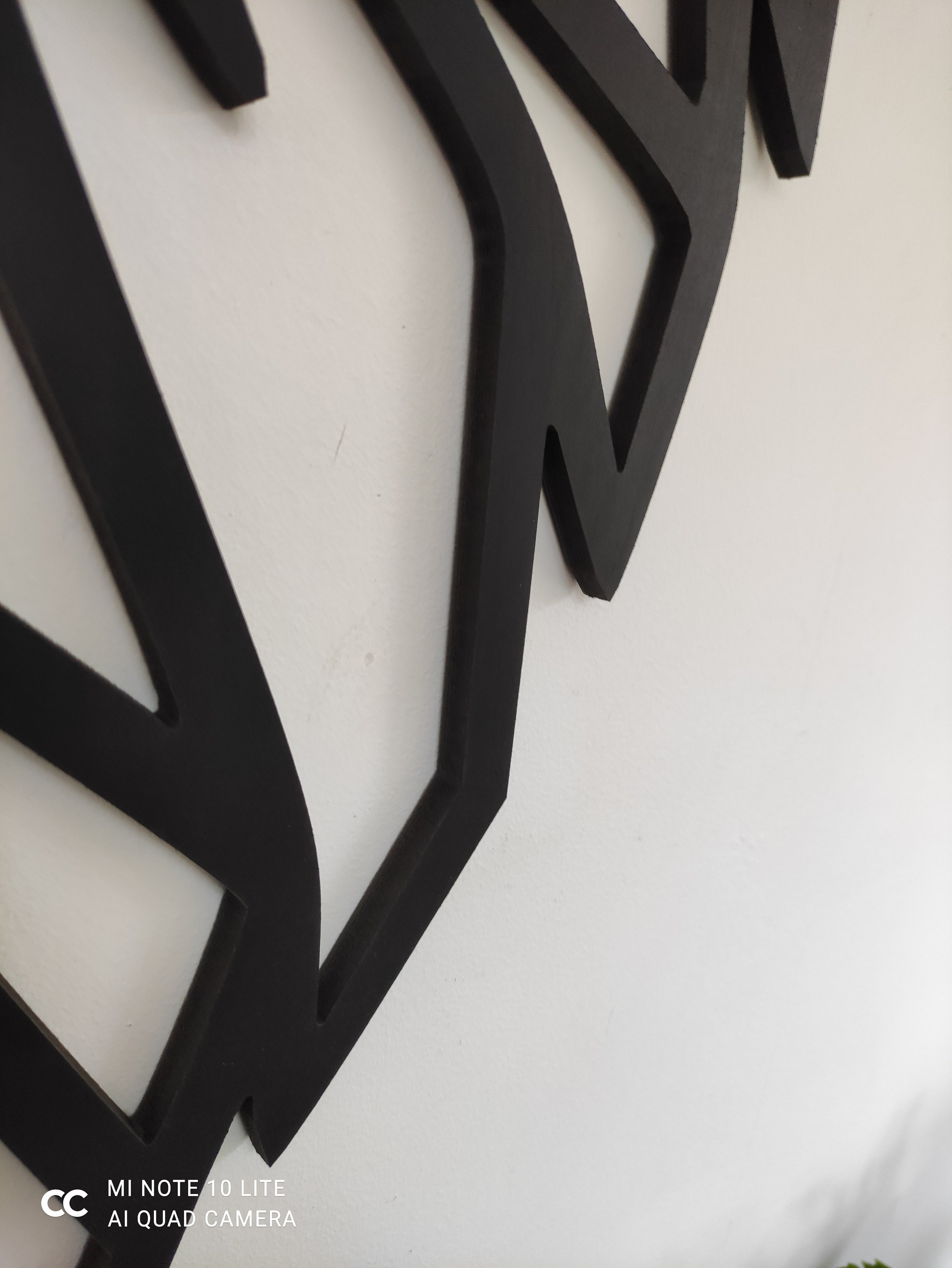 Déco Fabriquée France Décoration Murale Tête De Loup Origami - 27x19,5 Cm Noir - Fabriqué En France Éco-Responsable Poster Loup