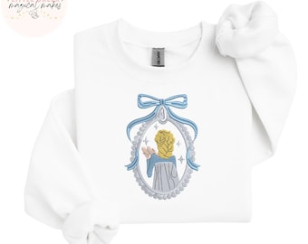 Sudadera/camiseta bordada de la princesa Elsa inspirada en Disney, sudadera de Disney, princesa Disney, ropa de cuento de hadas, regalo mágico