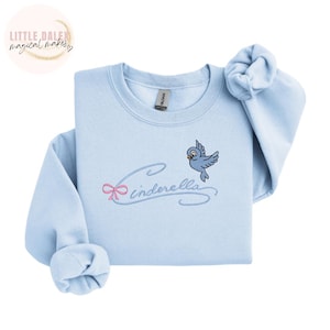 Disney Inspired Cinderella Princess Embroidered Sweatshirt /T-shirt , Disney Sweatshirt, Disney Princess , Fairytale Apparel, Magical Gift
