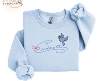 Disney Inspired Cinderella Princess Embroidered Sweatshirt /T-shirt , Disney Sweatshirt, Disney Princess , Fairytale Apparel, Magical Gift