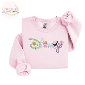 Disney Character Inspired embroidered Sweatshirt/Tshirt  , Crewneck Sweatshirt , Disney Inspired , Disney, Classic disney