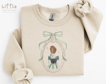 Disney Inspired Anna Princess Embroidered Sweatshirt T-shirt , Disney Sweatshirt, Disney Princess , Fairytale Apparel, Magical Gift , Frozen