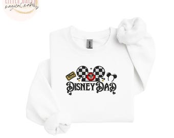 Disney Dad Inspired Embroidered Crewneck Sweatshirt / Tshirt /Vest Top , Disney Dad , Disney vacation