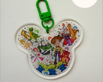 Llavero acrílico inspirado en Toy Story de Disney, accesorio inspirado en Disney, Disneyworld, Disneyland, Disney
