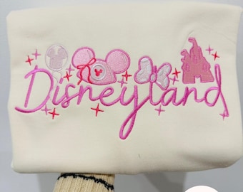 Disneyland Inspired Embroidered Sweatshirt , Paris , California , Disney parks , Disney Main Street