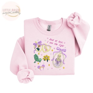 Disney Inspired Rapunzel Princess Embroidered Sweatshirt /T-shirt , Disney Sweatshirt, Disney Princess , Fairytale Apparel, Magical Gift,