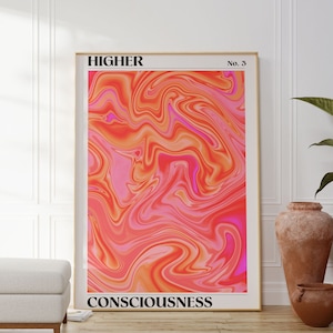 Aura Poster, Gradient Wall Art, Motivational Poster, Affirmation Wall Art, Spiritual Wall Art, Gradient Art