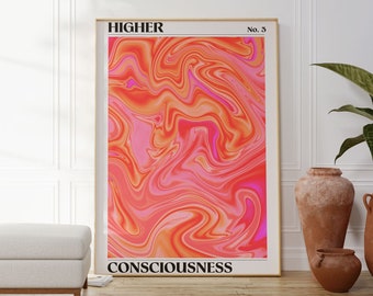 Aura Poster, Gradient Wall Art, Motivational Poster, Affirmation Wall Art, Spiritual Wall Art, Gradient Art