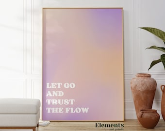 Affirmation Wall Art, Motivational Poster, Spiritual Wall Art, Gradient Art, Aura Poster