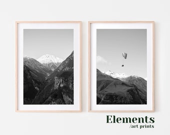 National Park Prints, Set of Two Prints, Mountain Poster, Original Printable Photography