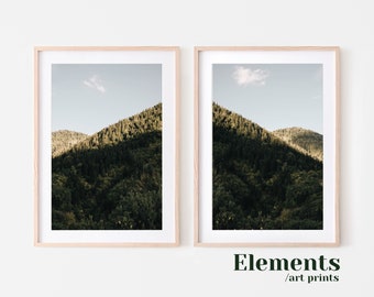 National Park Prints, Set of Two Prints, Mountain Poster, Original Printable Photography
