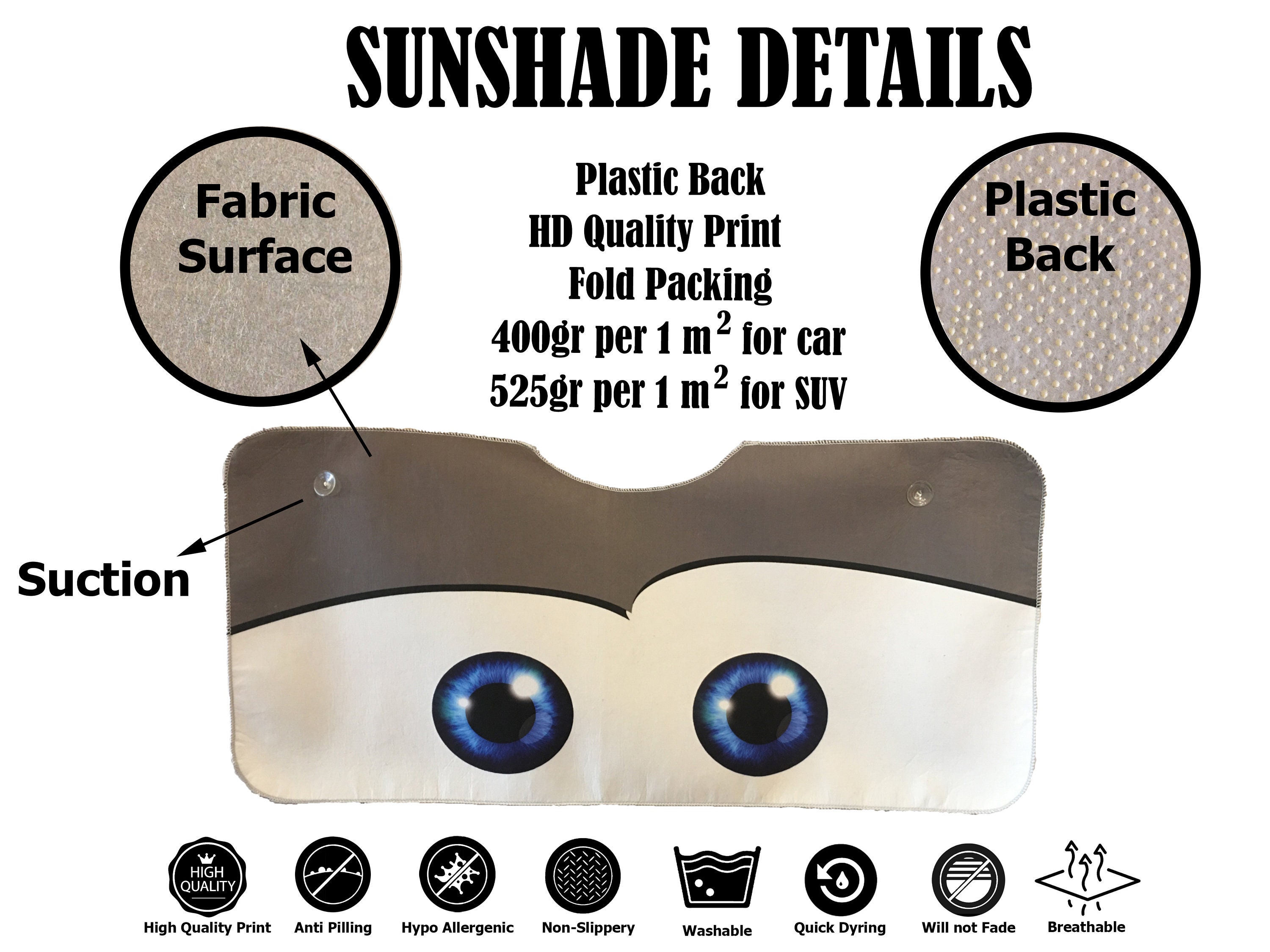 Personalized Car Sun Shade Custom Car Sun Shade Logo Car Sun Etsy