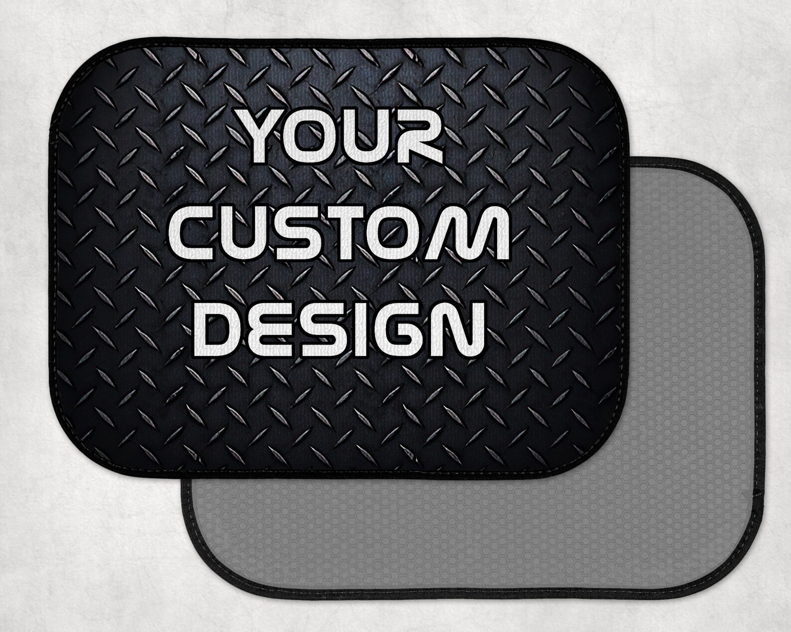 Personalized Car Mats Custom Car Floor Mat Set Plastic Back Etsy