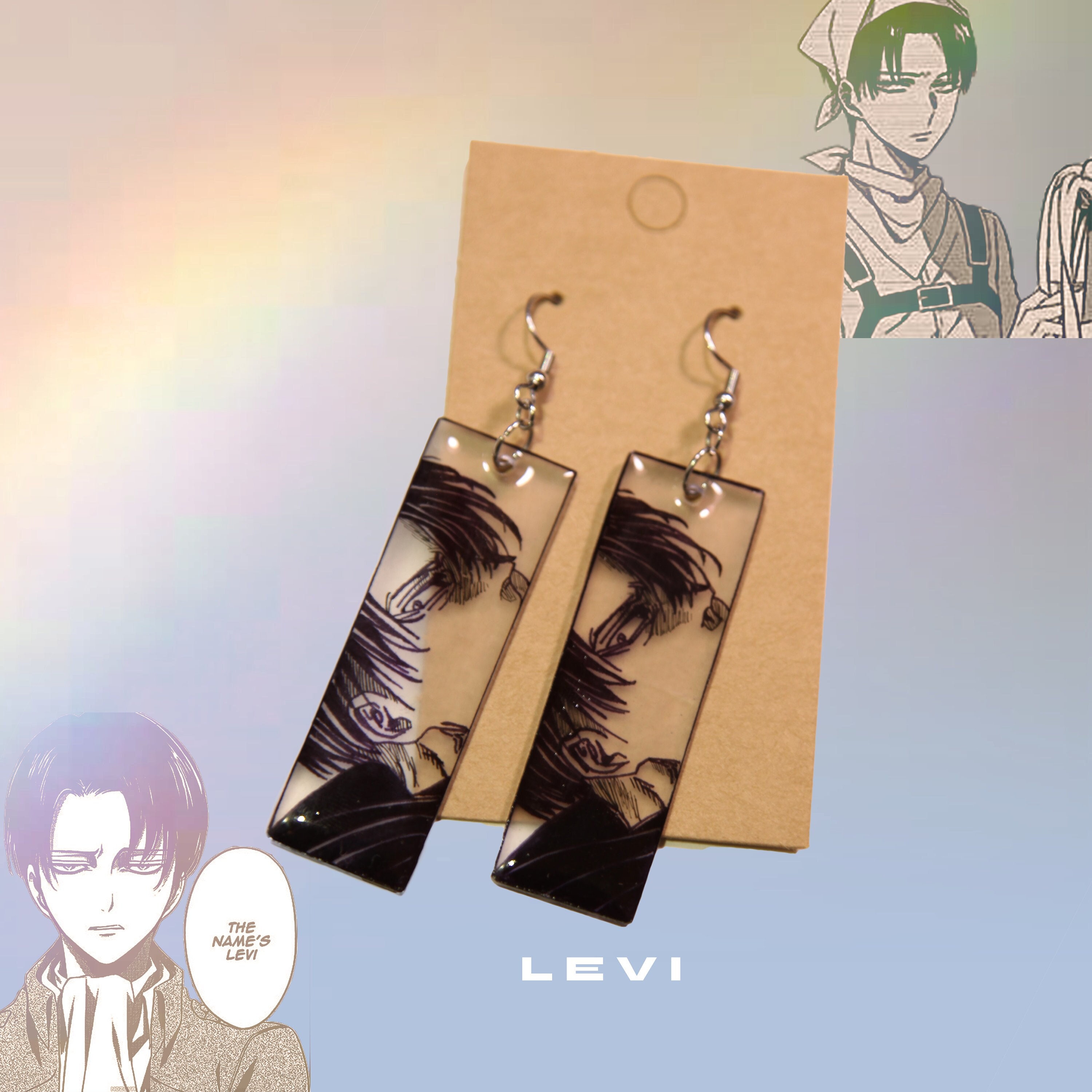 Ensemble de boucles d'oreilles en forme de point d'anime pour