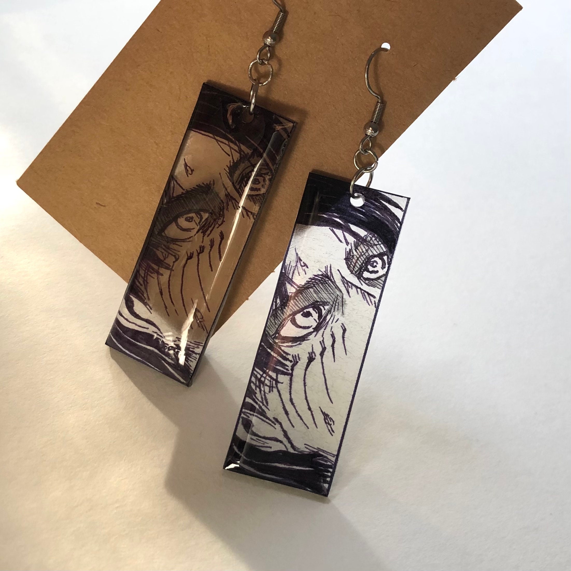 Anime Manga Panel Earrings -  Sweden