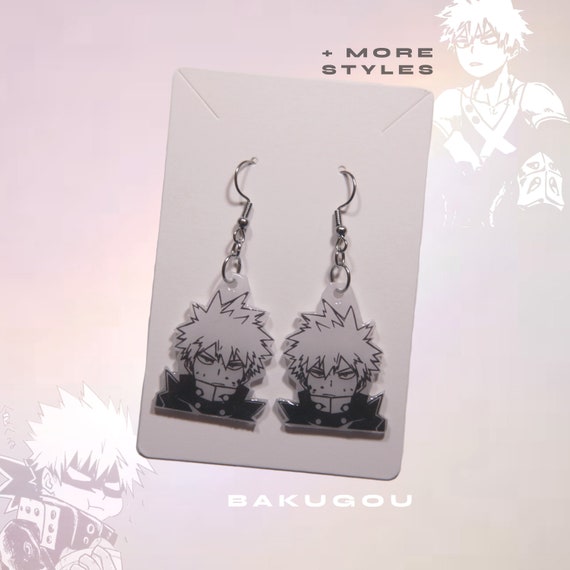 Anime clearance earrings etsy