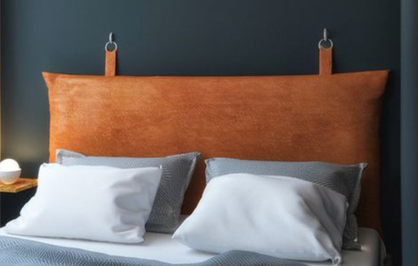 HANGING Headboardheadboard Bed Wall Leather Hanging Etsy