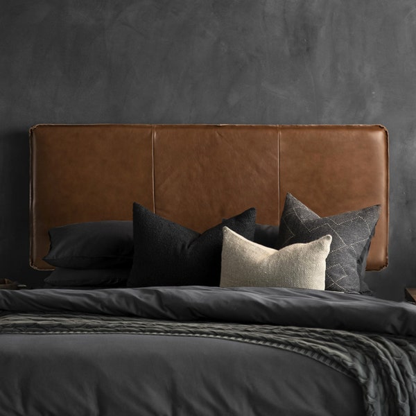 Leather Headboard Etsy