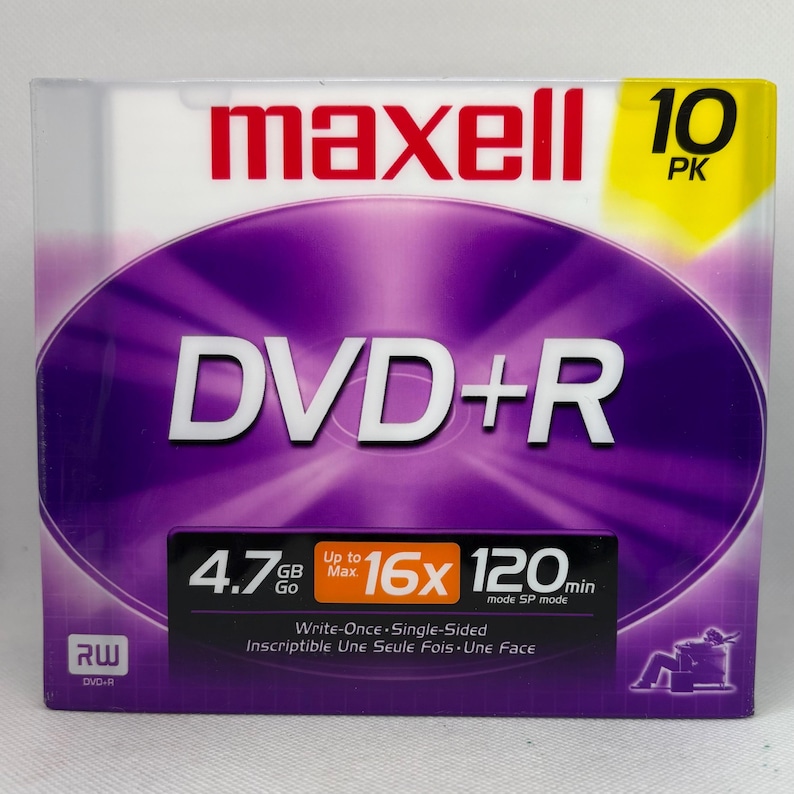 Maxell DVD+R Blank Discs 10-pack | 4.7GB | 16x Write Speed | Recordable ...