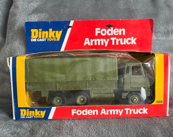 Dinky Diecast Toys Foden Army Truck 668 by Meccano