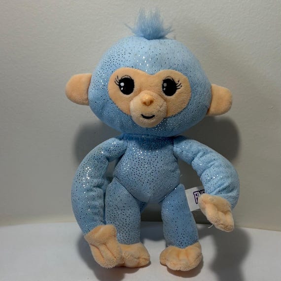 Blue Glitter Monkeys Fingerlings Glitter Monkey Amelia (Turquoise